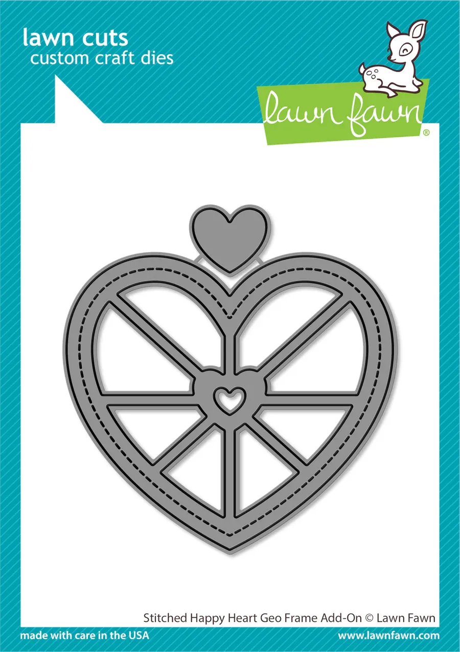 LF Stitched Happy Heart Geo Frame Add-on