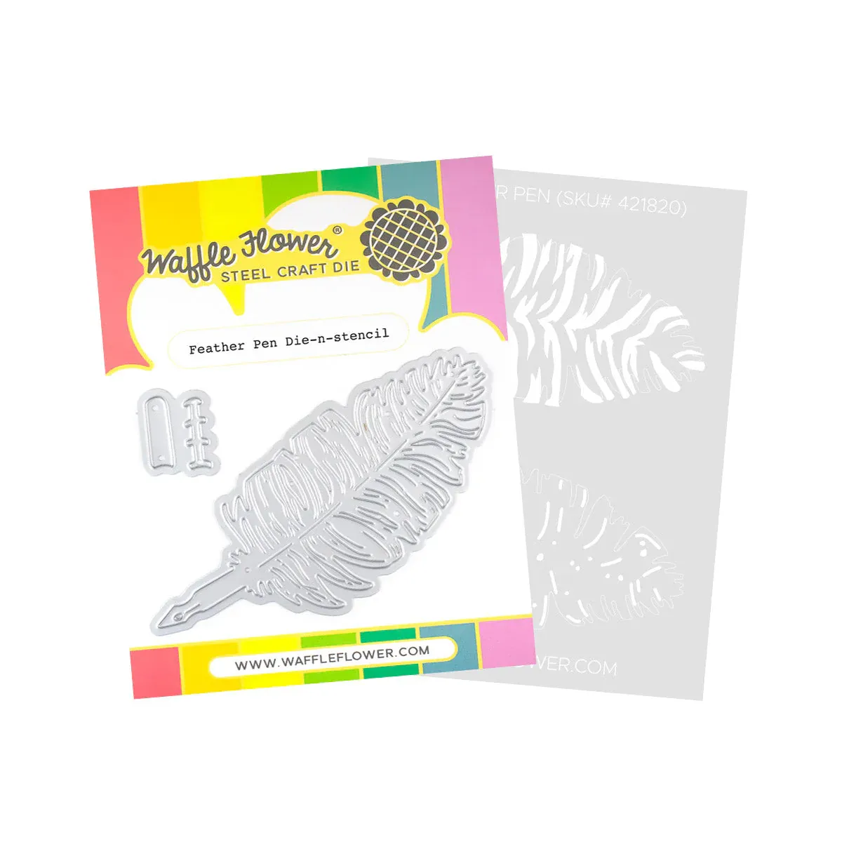 Feather Pen Die N Stencil