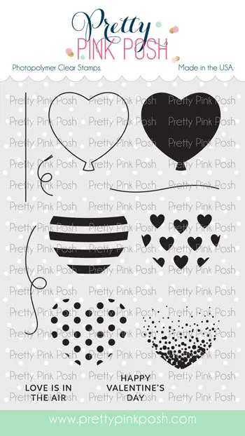 Heart Balloons Stamp &amp; Die