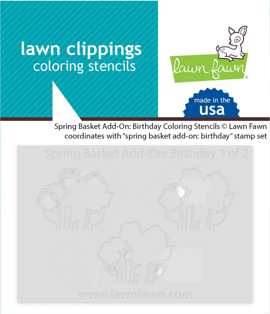 LF Spring Basket Add-on: Birthday Coloring Stencils