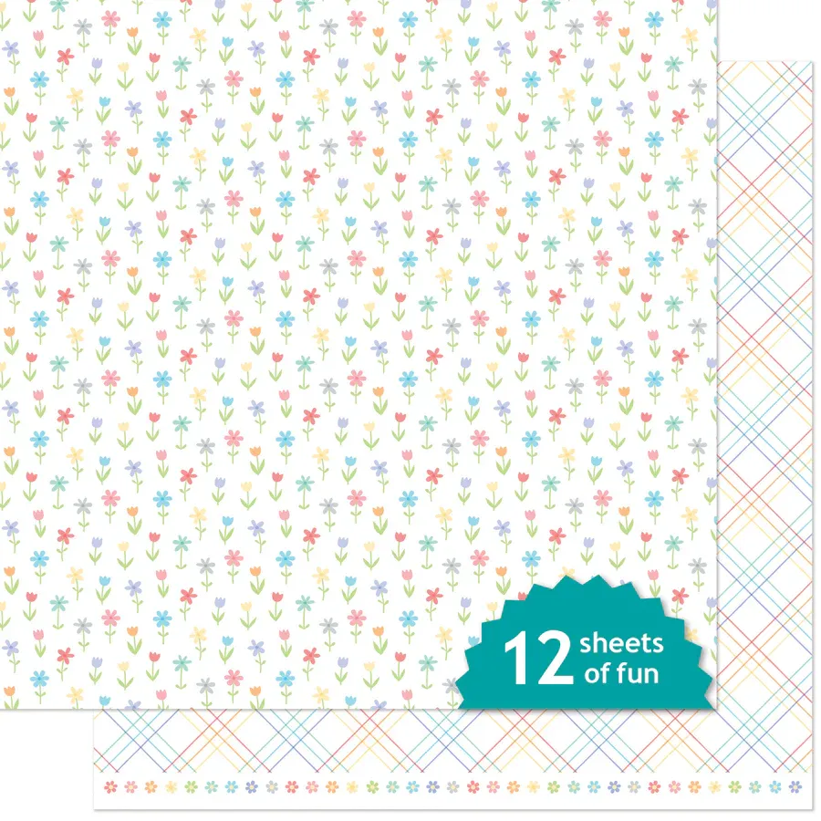LF Bitsy Blooms Pansy Paper