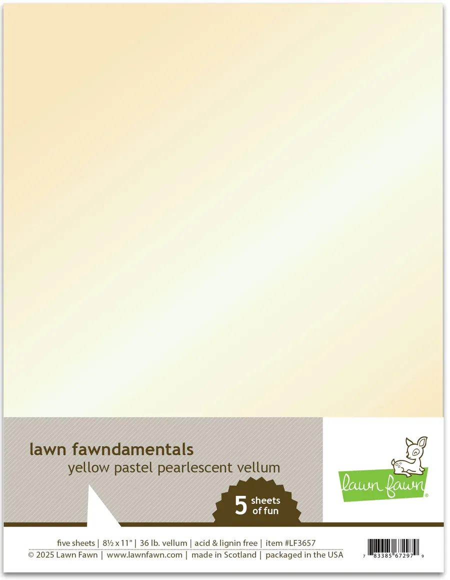 LF Yellow Pastel Pearlescent Vellum