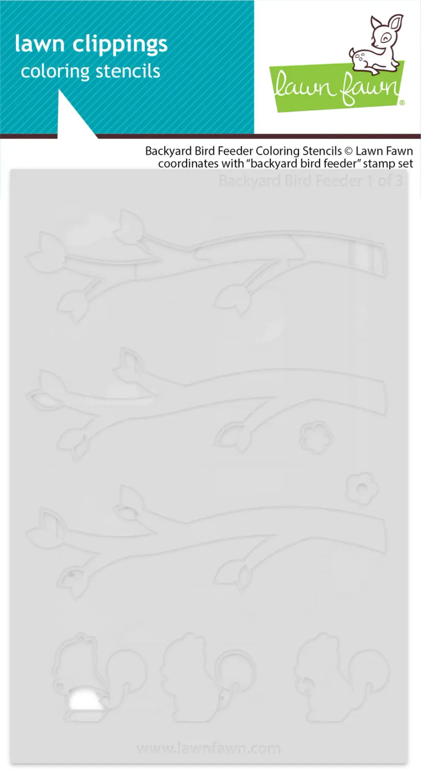 LF Backyard Bird Feeder Coloring Stencils