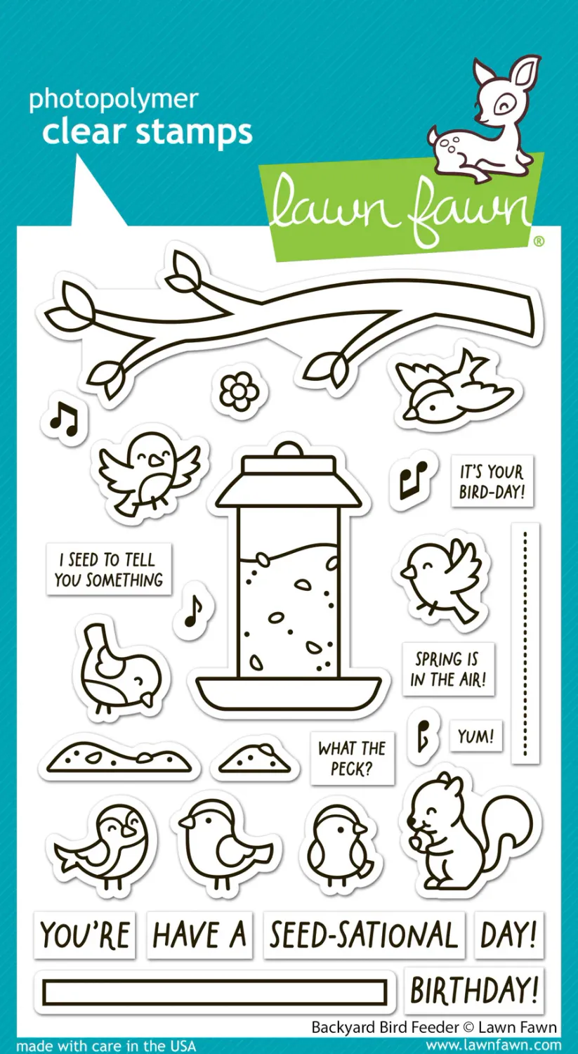 LF Backyard Bird Feeder Stamp