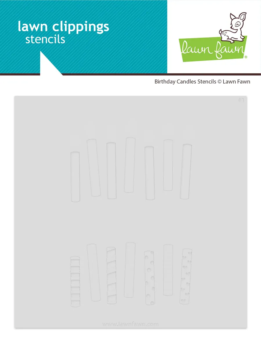 LF Birthday Candles Stencils