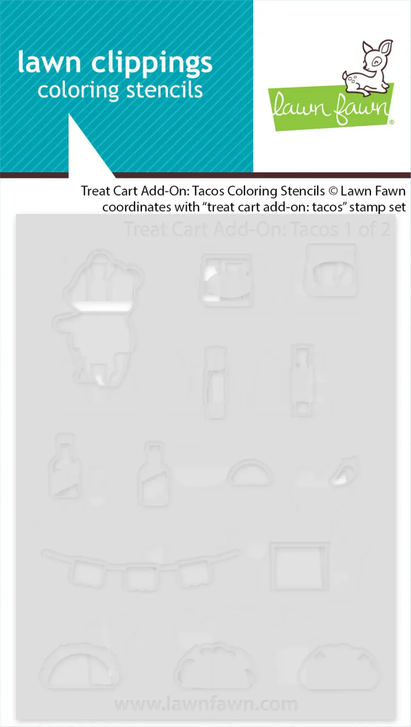 LF Treat Cart Add-on: Tacos Coloring Stencils