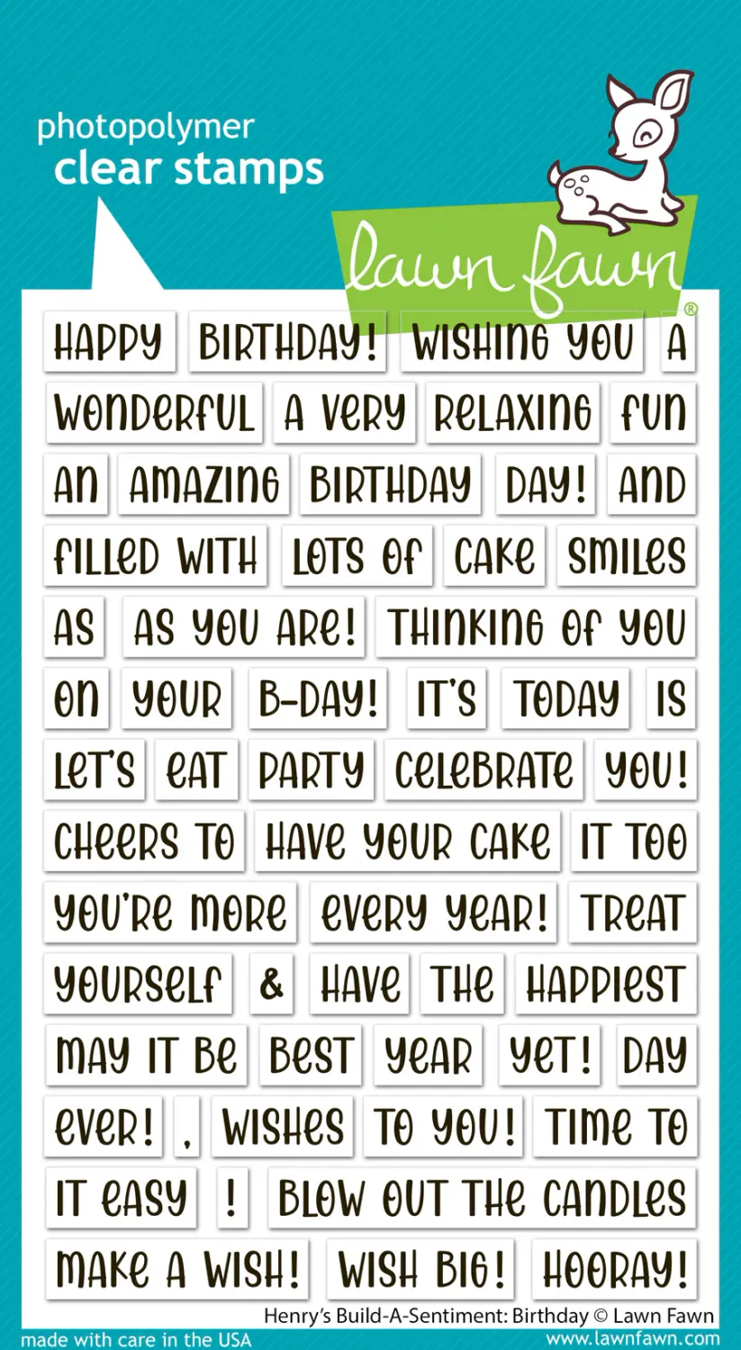 LF Henry&#39;s Build-A-Sentiment: Birthday Stamp
