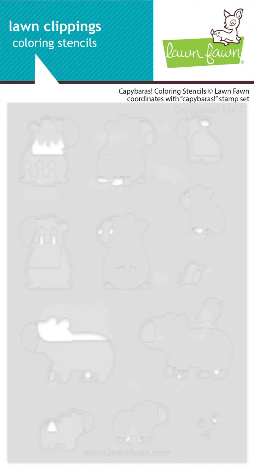 LF Capybaras! Coloring Stencils