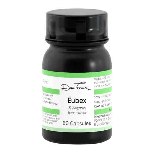 Eubex Eucalyptus Bark Extract 500 mg 60 capsules Eubex Eucalyptus Bark Extract 500 mg 60 capsules