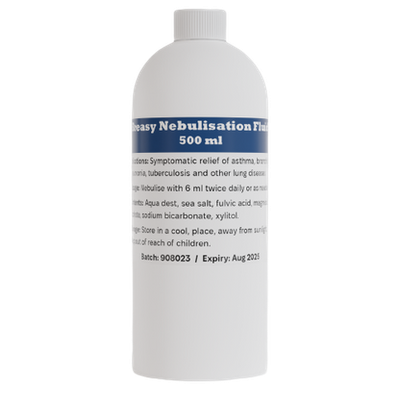 Breasy Nebulisation Fluid 500 ml bottle for use in nebuliser devices