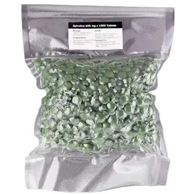 6-Pack Spirulina (Pure Organic) Refill Pack 1000 tablets