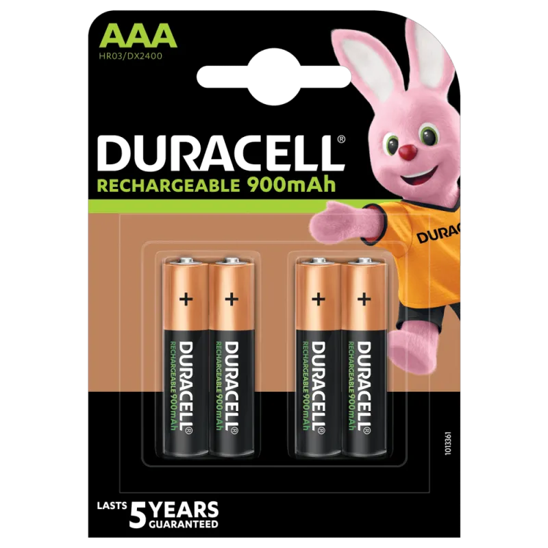 Duracell AAA 900mAh NiMh BP-4 Precharged