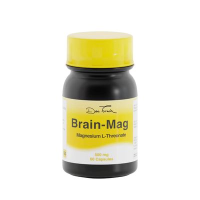 Brain-Mag 500 mg Magnesium-L-Threonate bottle, 60 capsules