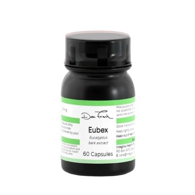 Eubex Eucalyptus Bark Extract 500 mg, 60-capsule bottle