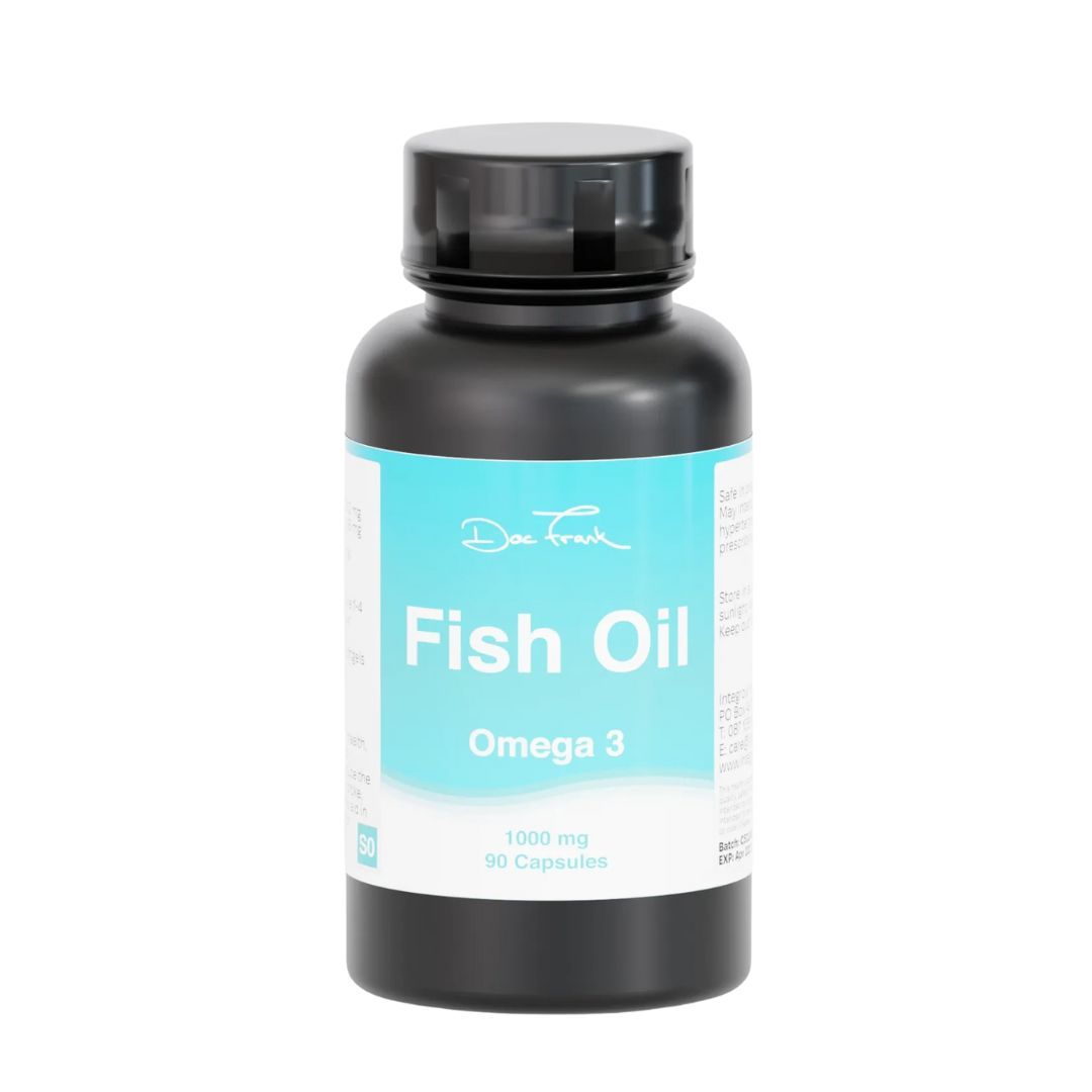 Doc Frank Fish Oil 1000 mg softgels – 90 capsules rich in EPA and DHA