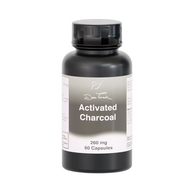 Activated Charcoal 260 mg — 60-capsule bottle