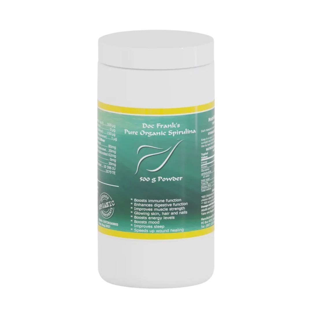 Organic Spirulina powder – 500 g bulk for smoothies, shakes, and daily nutrition