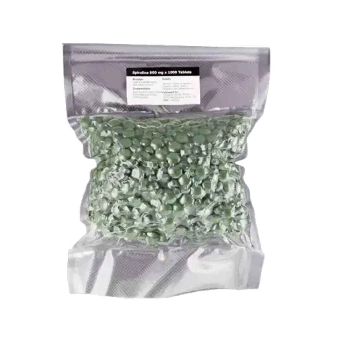 Organic Spirulina 500 mg refill tablets – 1000-count for sustainable daily use
