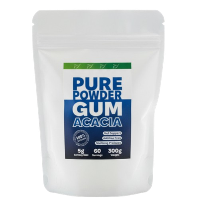 Pure Powder Gum Acacia x 300 g Pure Powder Gum Acacia 300 g - Gut Support, Additive Free, Soothing Prebiotic