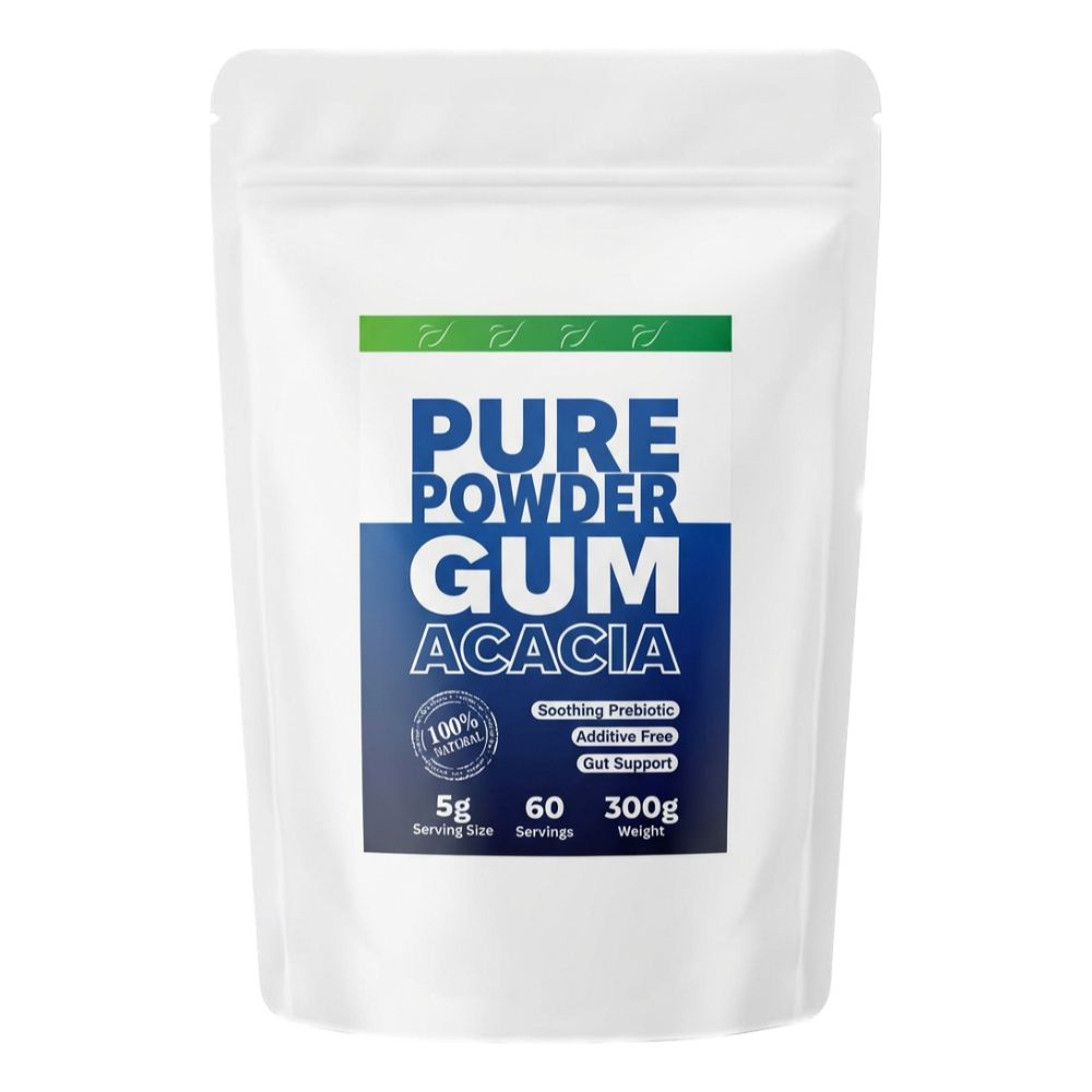 Pure Powder Gum Acacia 300 g - Gut Support, Additive Free, Soothing Prebiotic