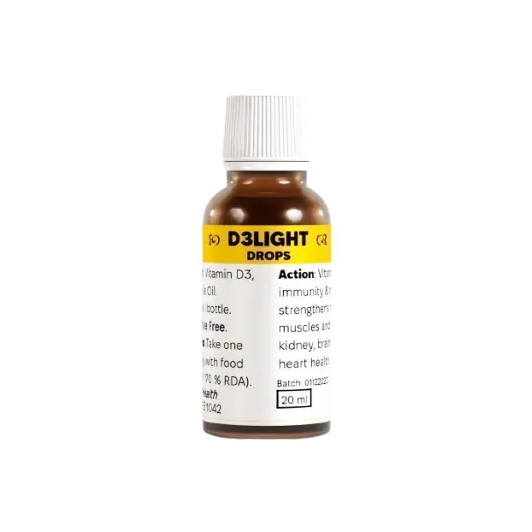 D3Light D3 Drops, 20 ml bottle, 1 000 IU per drop