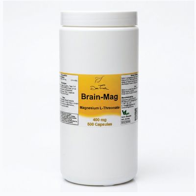 Brain-Mag (Magnesium L-Threonate) 400mg Capsules x 500
