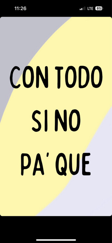 Con todo sino pa’ que