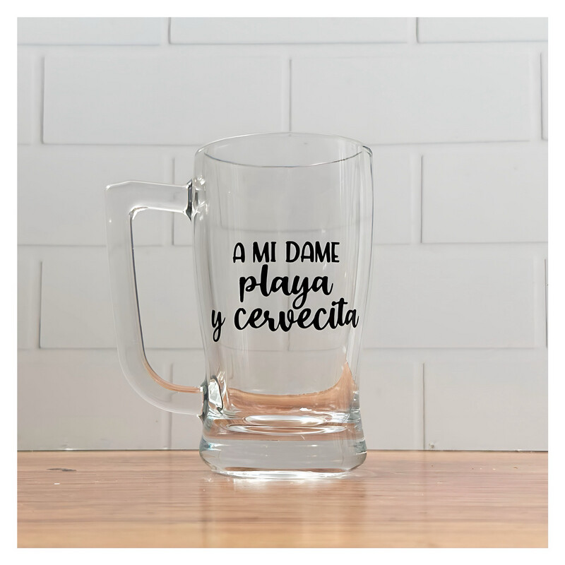 A mi dame playa y cervecita