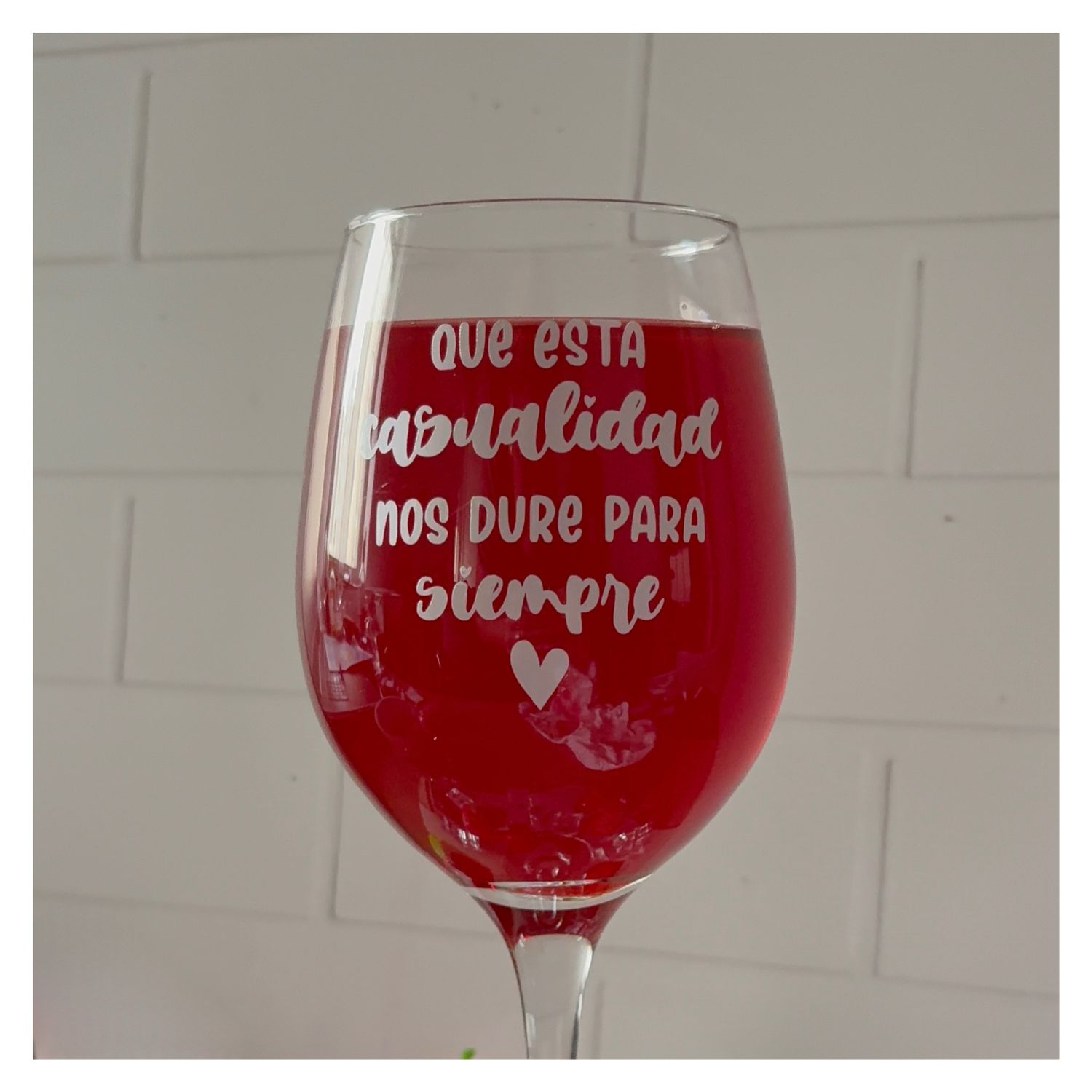 Que esta casualidad nos dure para siempre