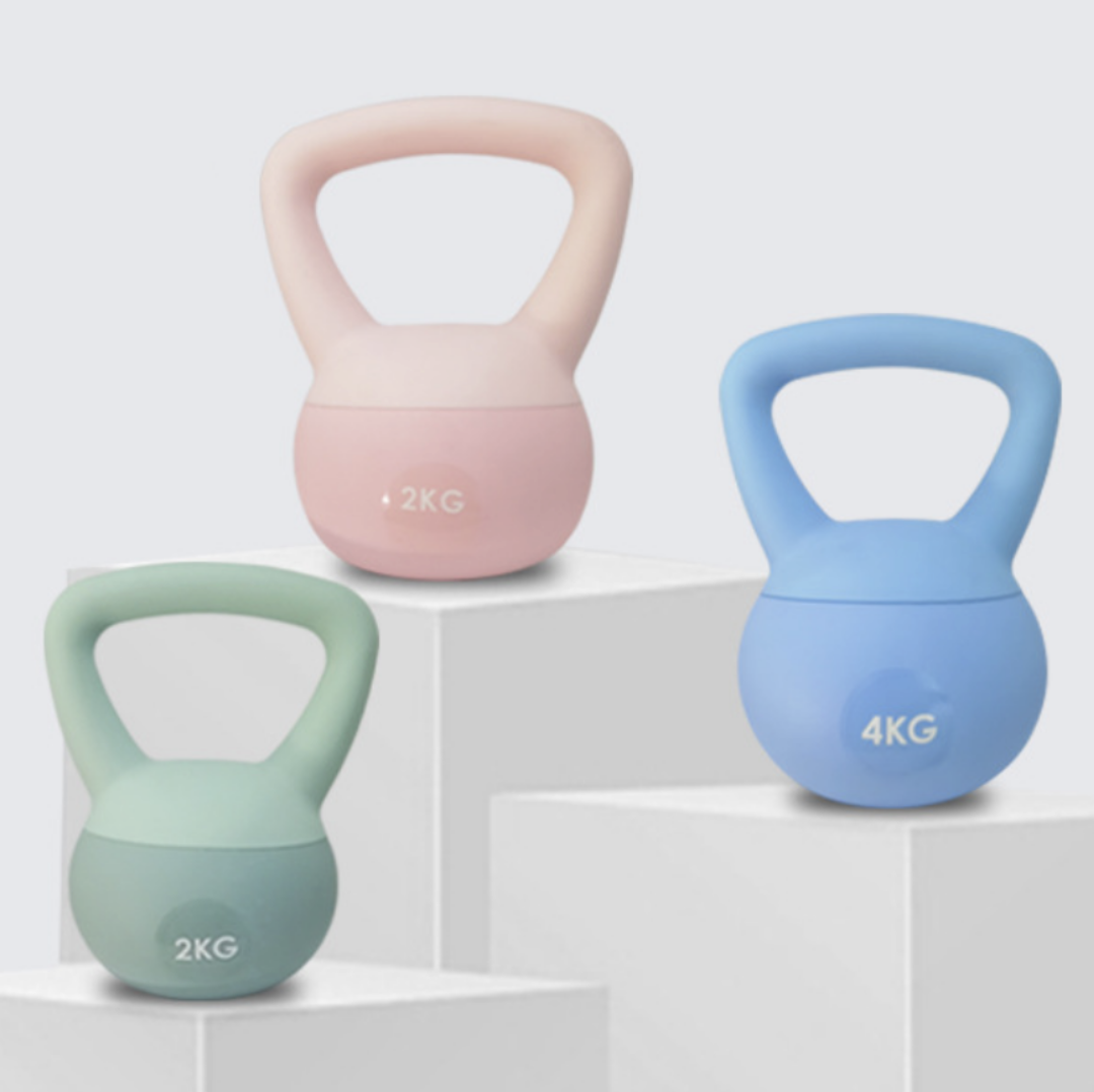 ケトルベル（ソフトボトム）　4〜6kg各種/New PVC Soft Kettlebell