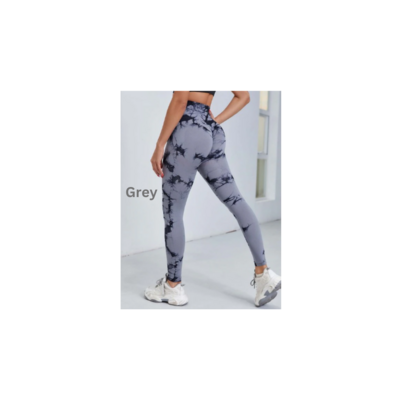GREY
Tie dye yoga pants, high waist, push up and fitness workout leggings. New arrival 2023.