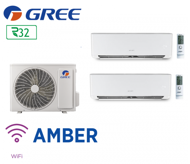 GREE Bi-split AMBER FM 18 + 2 FM AMBER 9