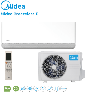 MIDEA Breezeless E Ensemble monosplit mural 2.6KW R32