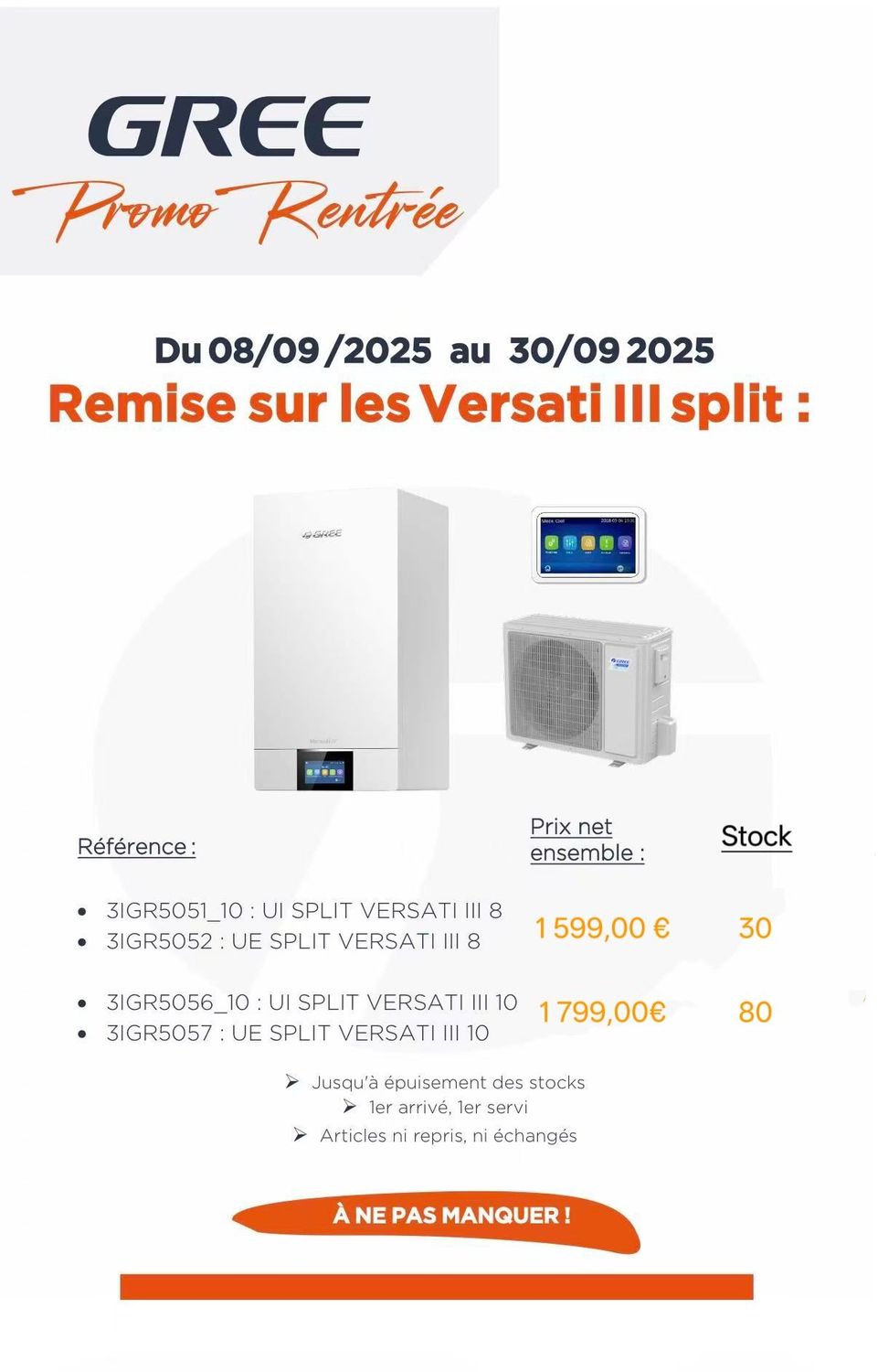 GREE PAC SPLIT VERSATI III 8