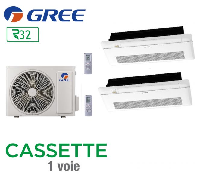 GREE Bi-split CASSETTES 1 VOIE FM 28 + 1 FM CST 12 V1 + 1 FM CST 18 V1 GREE Bi-split CASSETTES 1 VOIE FM 28 + 1 FM CST 12 V1 + 1 FM CST 18 V1