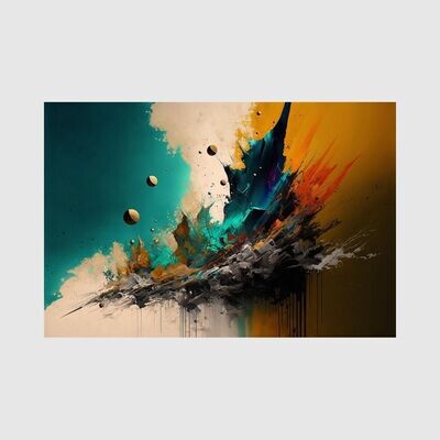 Abstrakt 014 Wandbild