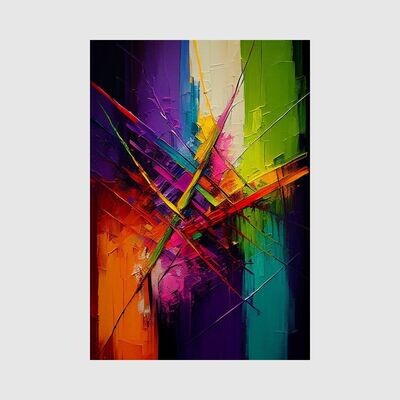 Abstrakt 019 Wandbild