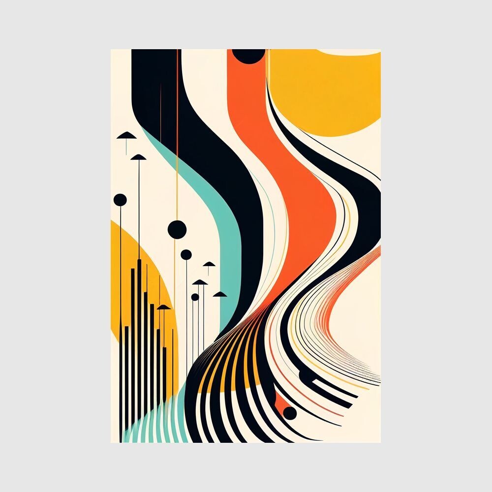 Abstrakt 005 Wandbild