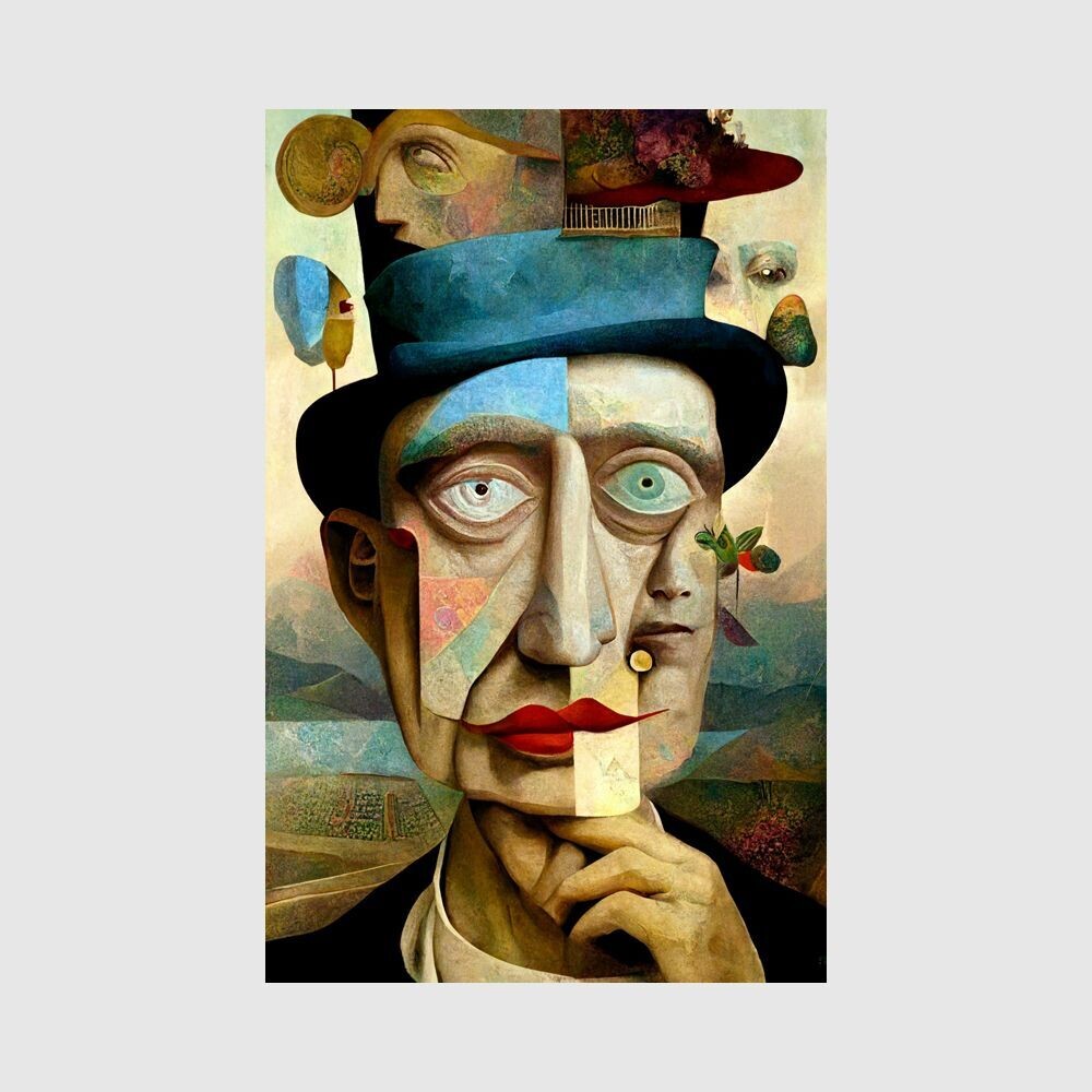 Abstrakt 007 Wandbild