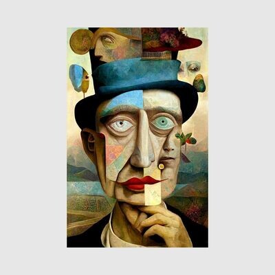 Abstrakt 007 Wandbild