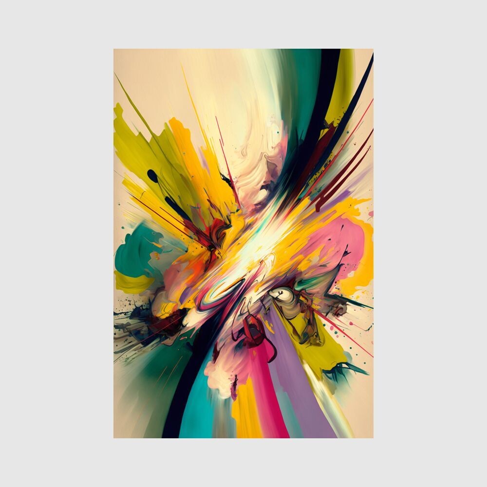Abstrakt 016 Wandbild