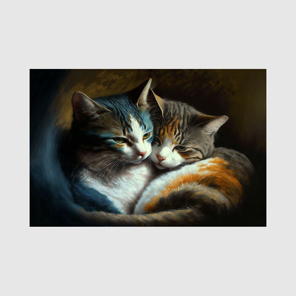 Katzen 011 Wandbild