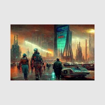 Cyberpunk 004 Wandbild