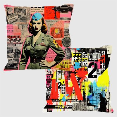Kissen - Colorful Collage