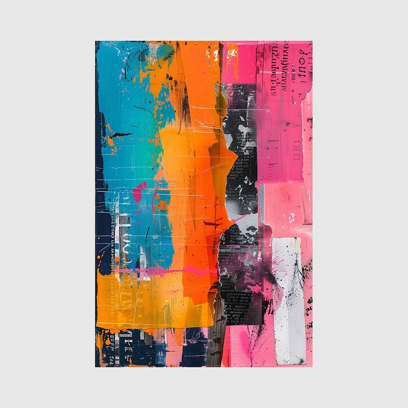Collagen 017 Wandbild