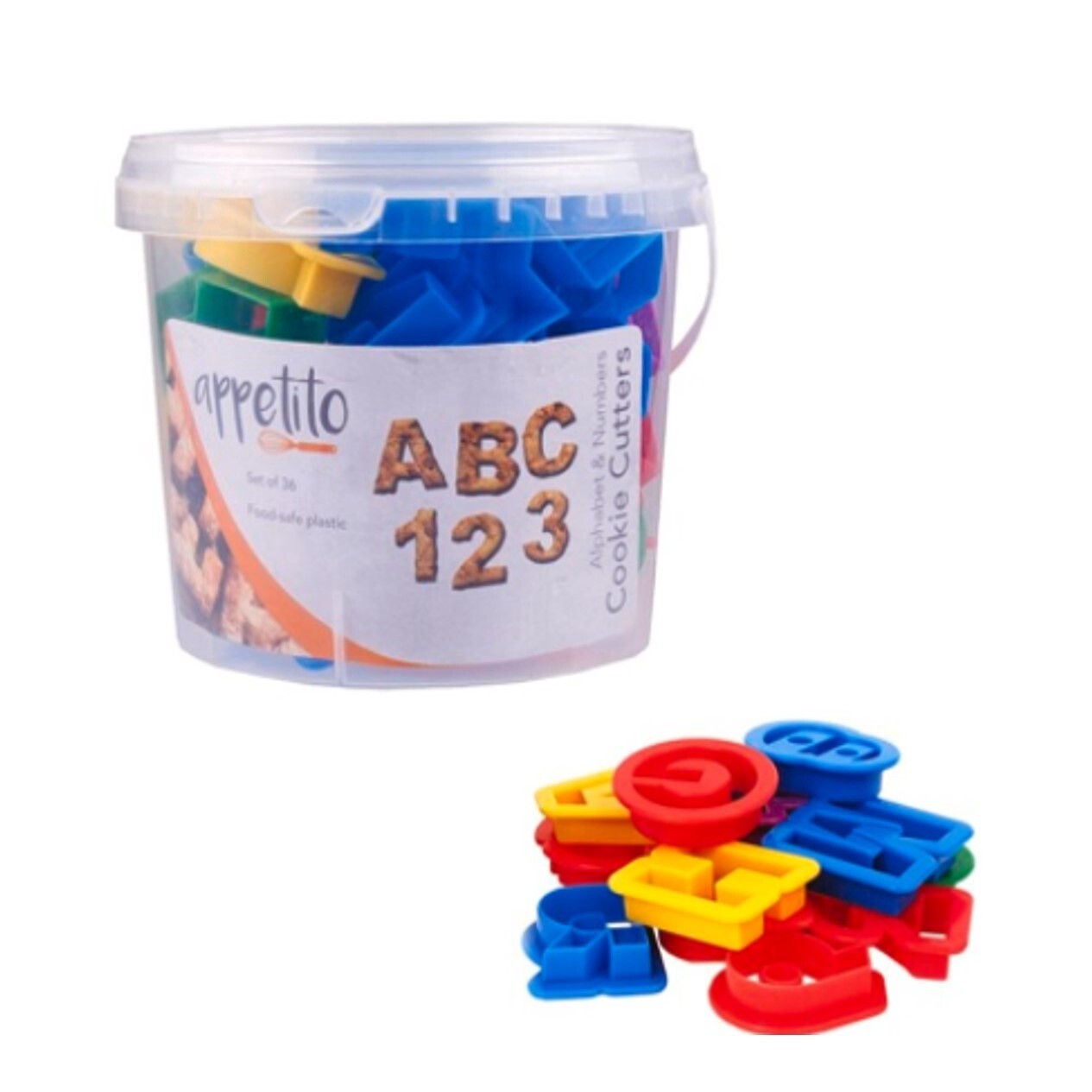 Appetito Alphabet Numbers Cookie Cutters