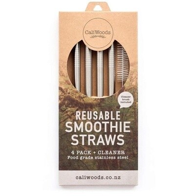 CaliWoods Smoothie Straws Set