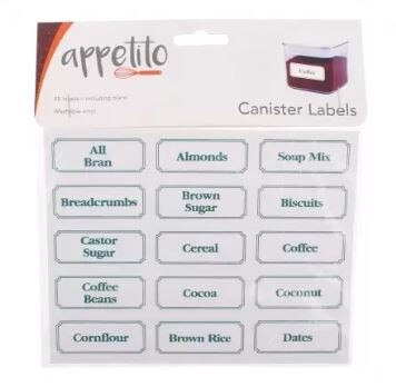 Appetito Canister Labels