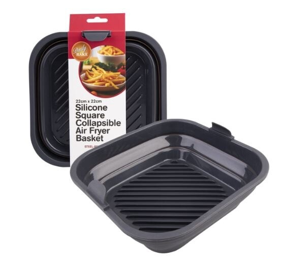 Silicone Square Collapsible Air Fryer Basket