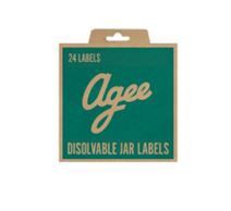 Agee Dissolvable Jar Labels